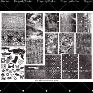 1PC 꽃 네일 스탬프 플레이트 잎 나비 라인 스텐실 템플릿 아트 도구