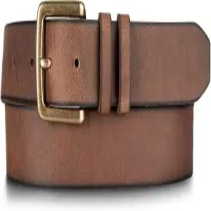 럭키 브랜드 남성 청바지 가죽 벨트 클래식 캐주얼 드레스 일상 아메리칸 헤리티지 정품 메탈 버클