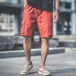 남성5부반바지 남자 휴가 바캉스 고무줄 밴딩 5부 반바지 코디 카고