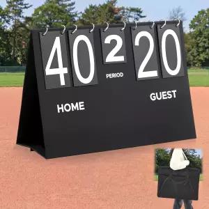 보관 가방 테이블탑 스코어키퍼가 있는 소울첸 휴대용 야구 스코어보드 소프트볼 농구 테니스 실내 야외용