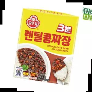 렌틸콩짜장소스 오뚜기 3분 렌틸콩짜장 X 200g 12개