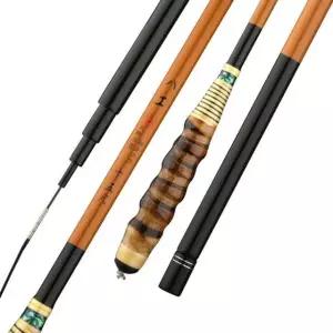최고급 붕어대 나한죽 초경량 대나무 잉어 37곡 2.7m 낚시 팩