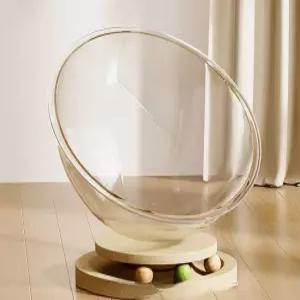 고양이투명해먹 아크릴침대 원목 고양이 방석 소형 투명 둥지 집 해먹 투명해먹