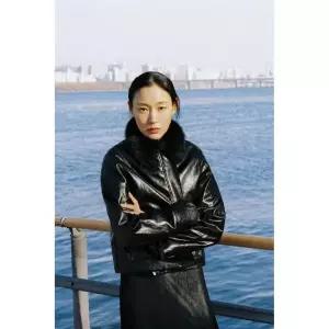 [정품] 자라 자켓 데일리 야상 아웃터 ZARA ZW 컬렉션 페이크 재킷 - 블랙