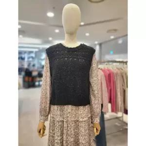 [하프클럽/써스데이아일랜드]네쁘 라운드넥  베스트 (T248MVT235W)