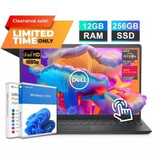 Dell 2026 INSPIRON 노트북 [세금포함] [정품] 15 LAPTOP 랩탑 FHD 터치 AMD Ryzen 7 7730U 12GB RAM 256GB