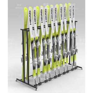 스키 장비 진열대 플레이트 바퀴포함 업소용 부츠 스키장비 선반 스탠드 4개까지 5개 바퀴