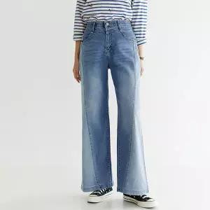 [데드라](88size)셀리사선절개와이드데님팬츠 PTF1022