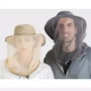 방충망 모자 벌레 차단 캠핑 낚시 해충 방어 안전망 모자