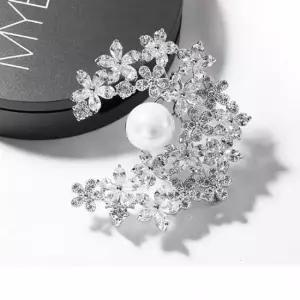 핵진주 목걸이 팬던트 브로치 지르코니아 배지 가방브로치 옷핀브로치 목도리브로치 배찌