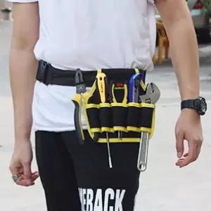 [골드스마일]프로테크 베이직 공구벨트 현장 작업주머니 옐로우 작