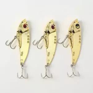 루어낚시 메탈 바이브 3p세트 18g 골드 갈치 메탈지그