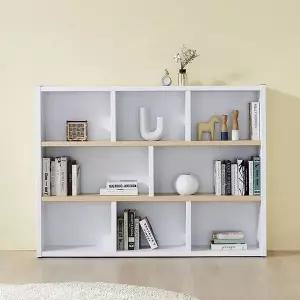 [하프클럽/셀러허브]SJ가구 리브로 와이드 1600 가로형 3단 책장