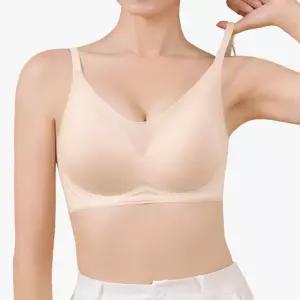 여성 심리스 속옷 일체형 패드 노와이어 여름 쿨  브래지어  자 편한 형심 얇은