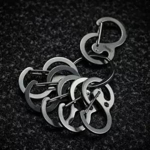 스테인리스 8자형 고리형 안전 클립 캠핑용 S자 벨트 고리