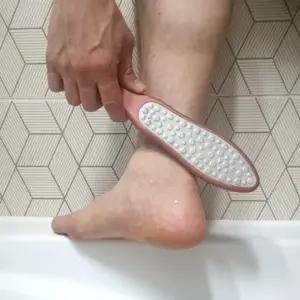 발각질제거 풋파일 풋브러쉬 로즈골드