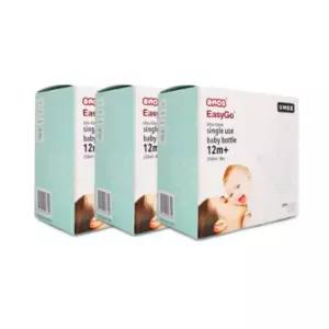 유미 아기 일회용 간편 젖병 휴대용 외출용 그린 4PX3