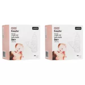유미 신생아 휴대용 일회용 젖병 외출용 4P X 2개