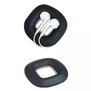 이어폰 줄정리 감개 홀더 6.4x6.4cm 1개 다크그레이충전기선 마우스 정리