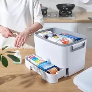 (색상 화이트)대용량 가정용 구급키트 비상용 응급처치 세트