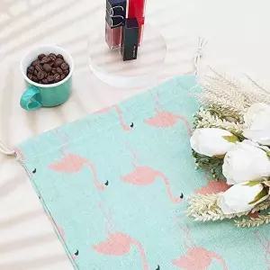 린넨 파우치 홍학 대 여행용 파우치 여행 가방정리-WECB335