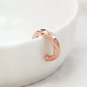 [미니아트]14KGP 까멜 귀찌 로즈골드 데일리 컷팅 링 이어커프