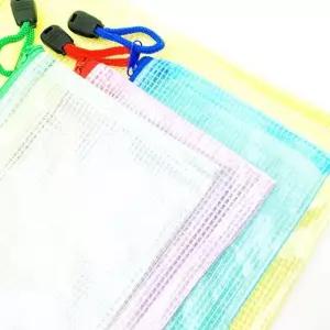 고품질 백인백 A5사이즈 투명 지퍼파우치 서류철 가방 포켓 PVC필통 서류홀더 클리어화일 (WFGTBDF)