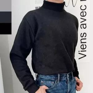 남자 기모 반목 티셔츠 남친룩 겨울 레이어드 데일리 베이직 따뜻한 상의