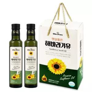 프리미엄 해바라기유(250mlx2P)유리병