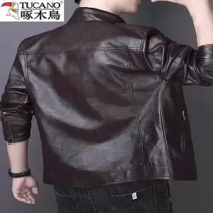 가죽 점퍼 자켓 재킷 아우터 우드페커 고급 양가죽 천연 모터사이클 코트 남자 남성 봄 가을 겨울용 하이닝
