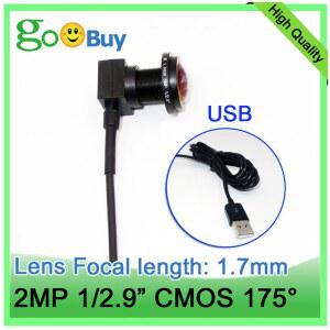 EFL 1.7mm 렌즈가 장착된 USB 어안 카메라 초광각 175도 영역 뷰 CCTV 홈 스토어 보안 미니 USB 컴퓨터 카메라