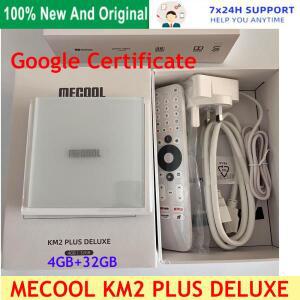 MECOOL KM2 플러스 디럭스 안드로이드 TV 박스 4K 넷플릭스 인증 돌비 애트모스 & 비전 4GB DDR4 32GB 저장