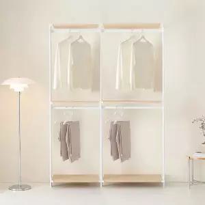 동서가구 커넥션 드레스룸 시스템 행거 A.1400 세트 (행거+행거) DF927357