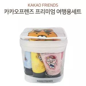 (힘찬)쿨샵 앨지 카캬오프렌즈 프리미엄 여행용 목욕세트바디워시 용세 세면도구 비누 면도기 일회용 샴푸