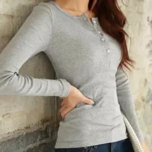 데일리 슬림핏 골지 이너웨어 긴팔 티셔츠 U넥 U넥티