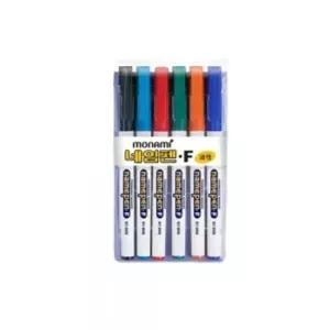 네임펜 중간 글씨용 6색세트 고급네임펜 사무용네임펜 네임펜 유성펜 고급네임펜