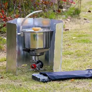 캠핑 나인 8단 버너 바람막이/덮개/가스레인지/가림막/가스렌지/받침대/가드/삼발이/커버/가스/화구/버너