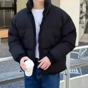 남성 패딩 점퍼 하이넥 겨울 데이트 숏패딩 아우터 보온 방한