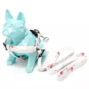 플라워 핀 하네스반려견 강아지 용품 산책 동물 가슴줄 가슴 개줄