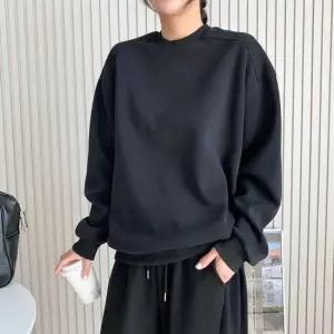 맨투맨 여성 무지 단색 기본 절개 긴팔 맨투맨 티셔츠