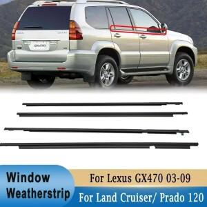 Toyota Land Cruiser/Prado 120 시리즈 2003-2009 Lexus GX470 용 창 Weatherstrips 측면 문 고무  씰 벨트