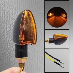 호환상품 12V 10mm 범용 할로겐 방향 지시등 바이크 오토바이 스쿠터 깜빡이 램프 (혼다 호환 야마하용)