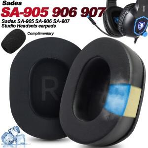 [호환품]Sades SA-905 교체 용 이어 패드 헤드폰 귀마개  천 메모리 커버 스폰지