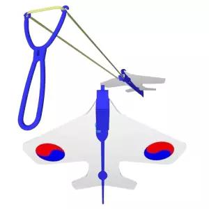 실외활동 슈팅놀이 무동력 비행기 조립키트 5인용/ 초등기관 학습교구 작용반작용