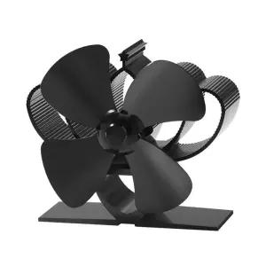 난로동력팬 선풍기 열 구동 스토브 통나무 우드 버너 에코 저소음 히터 4 미니 벽난로 분배 겨울 가정