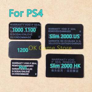 [호환품]플레이 스테이션 PS4 슬림 2000 /1000 1100/1200/pro 콘솔 하우징 쉘 스티커 라벨 씰 용 4 개/몫