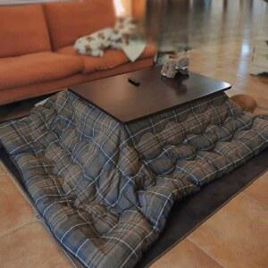 일본식테이블 최애 일본식 온열 테이블 난로 거실 장방형 그레이 난로히터 코타츠 정방형