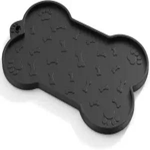 고양이 사료 매트 급식기 및 분수용 실리콘 방수 가장자리가 높은 강아지 포함 개 그릇