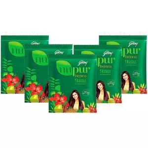 인도 누푸르 천연 헤나 가루 셀프 새치 염색약 400g 5팩