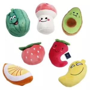 딩동펫 강아지 봉제 인형 장난감 프레쉬 과일 7종 과일인형 7종
